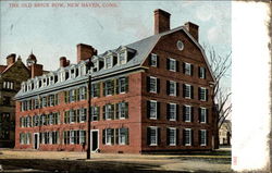 The Old Brick Row New Haven, CT Postcard Postcard