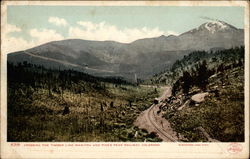 Crossing the Timber Line, Manitou and PIke's Peak Railway Colorado Postcard Postcard