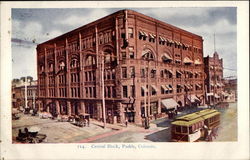 Central Block Pueblo, CO Postcard Postcard
