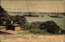 St. John's River and Bridge Postcard