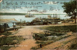 River Front Greenville, MS Postcard Postcard
