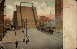 State Street, Jack Knife Bridge Chicago, IL Postcard Postcard