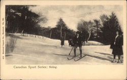 Canadian Sport Series: Skiing Postcard