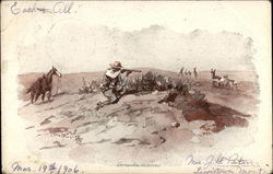 Antelope Hunting Postcard