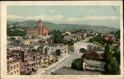 Looking North from the Court House Los Angeles, CA Postcard Postcard