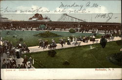 Scene at Ontario Beach Postcard