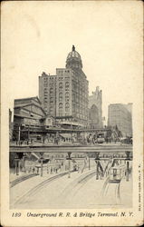 Underground R.R & Bridge Terminal Postcard