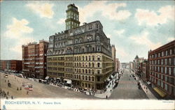 Powers Block Rochester, NY Postcard Postcard