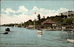 Yacht Club Landing Riverside Drive Postcard