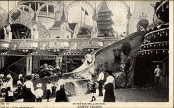 Helter Skelter, Luna Park. Coney Island Postcard
