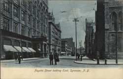 Fayette Street looking East Postcard