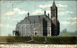 John Crouse College of Fine Arts, Syracuse University Postcard