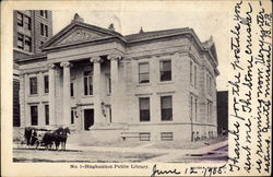 Binghamtom Public Library Binghamton, NY Postcard Postcard