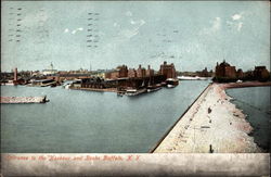Entrance to the Harbour and Docks Postcard