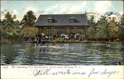 The Swimming Pool and Pavilion, Seneca Park Postcard