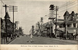 Bird's-eye View of Surf Avenue Postcard