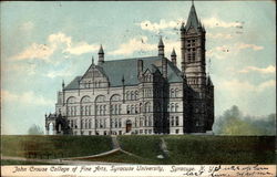 John Crouse College of Fine Arts, Syracuse University Postcard