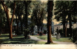 View of Fayette Park Syracuse, NY Postcard Postcard