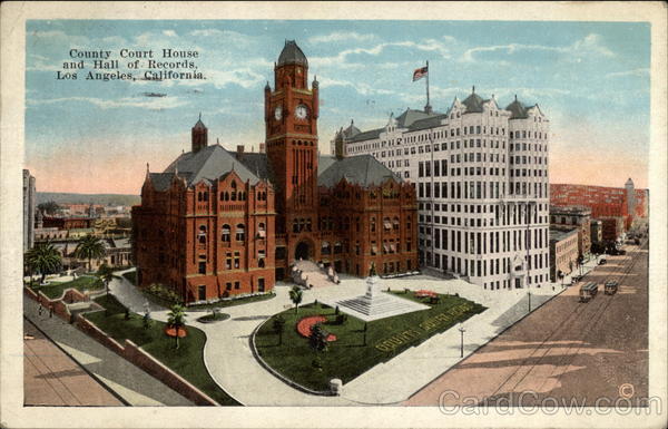 County Court House and Hall of Records Los Angeles California