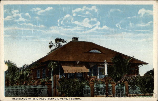 Residence of Mr. Paul Berndt Vero Beach Florida
