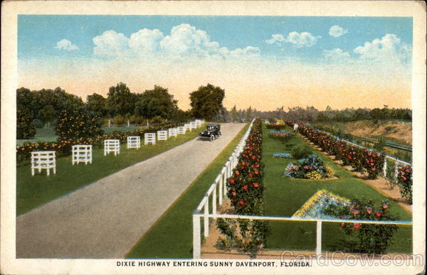 Dixie Highway Entering Sunny Davenport, Florida