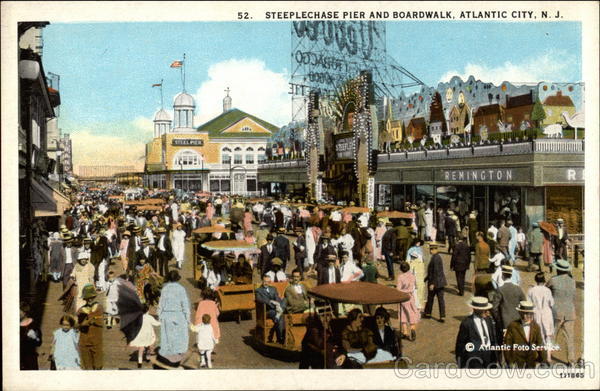 Steeplechase Pier and Boardwalk Atlantic City New Jersey