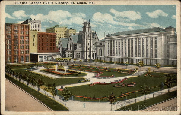 Sunken Garden Public Library St. Louis Missouri