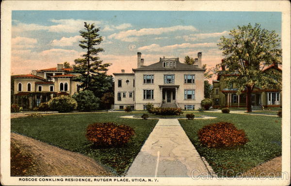 Roscoe Conkling Residence, Rutger Place Utica New York