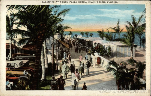 Cabannas at Roney Plaza Hotel Miami Beach Florida
