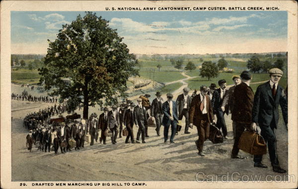 U. S. National Army Cantonment, Camp Custer Battle Creek Michigan