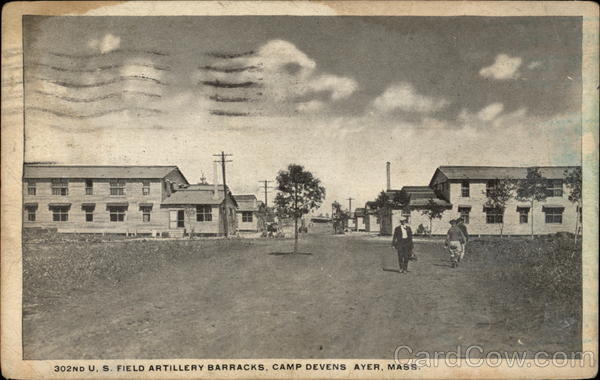 302nd U.S. Field Artillery Barracks, Camp Devens Ayer Massachusetts