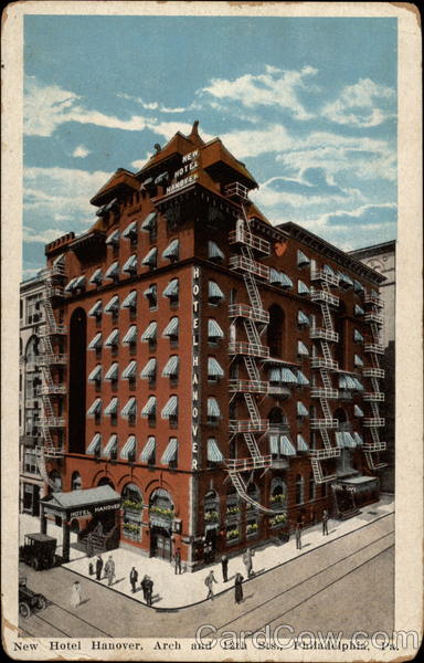 New Hotel Hanover, Arch and 112th Sts Philadelphia Pennsylvania