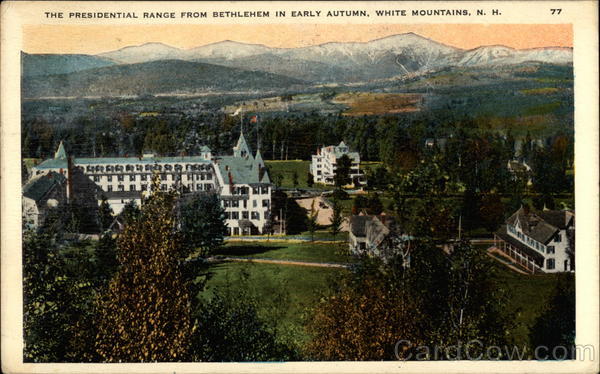 The Presidential Range From Bethlehem in Early Autumn White Mountains New Hampshire
