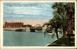 Bostains Hotel and Lafayette Street Bridge Postcard