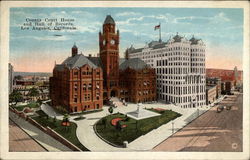 County Court House and Hall of Records Postcard