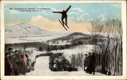 Ski Jumping at Annual Tournament Postcard