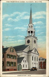 First Presbyterian Church (Old South) Built 1756 Newburyport, MA Postcard Postcard