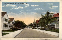 14th Street from Avenue B, Miami, Fla Postcard