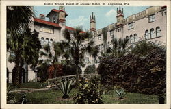 Rustic Bridge of Alcazar Hotel Postcard