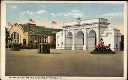 Entrance to State Fair Grounds Postcard