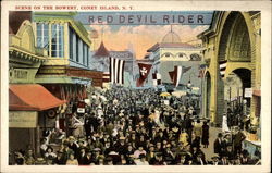 Scene on the Bowery Postcard