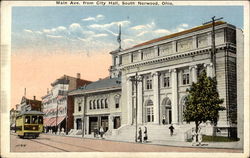 Main Ave. from City Hall Postcard