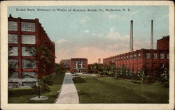 Kodak Park, Entrance to Works of Eastman Kodak Co Postcard