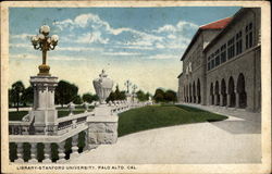 Library-Stanford University Postcard