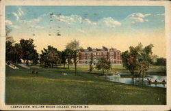Campus View, William Woods College Postcard