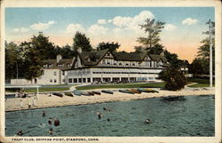 Yacht Club, Shippan Point Stamford, CT Postcard Postcard