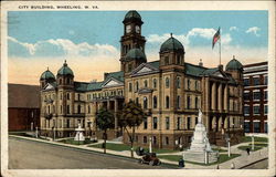 City Building Wheeling, WV Postcard Postcard