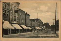 King St. Looking East Postcard