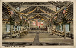 Life in the U. S. Army Cantonment Postcard