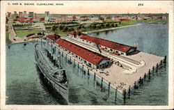 C. and B. Docks Postcard